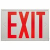 Nuvo LED Exit Sign, 14.56 in W, 9.63 in H, Steel 67/102